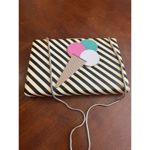 KATE SPADE "MISS PENNY'S" EMANUELLE ICE CREAM CLUTCH HANDBAG! - Picture 1 of 16